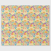 alfabet letters design wrapping paper cadeaupapier (Vlak)