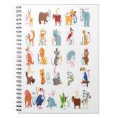 Alfabet letters dieren voor kinderen leraar notitieboek (Voorkant)