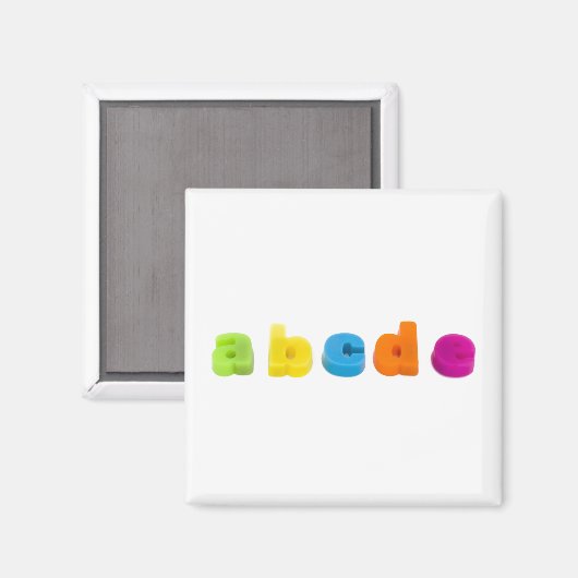 alfabet letters koelkast magneet (Voorkant / Achterkant)