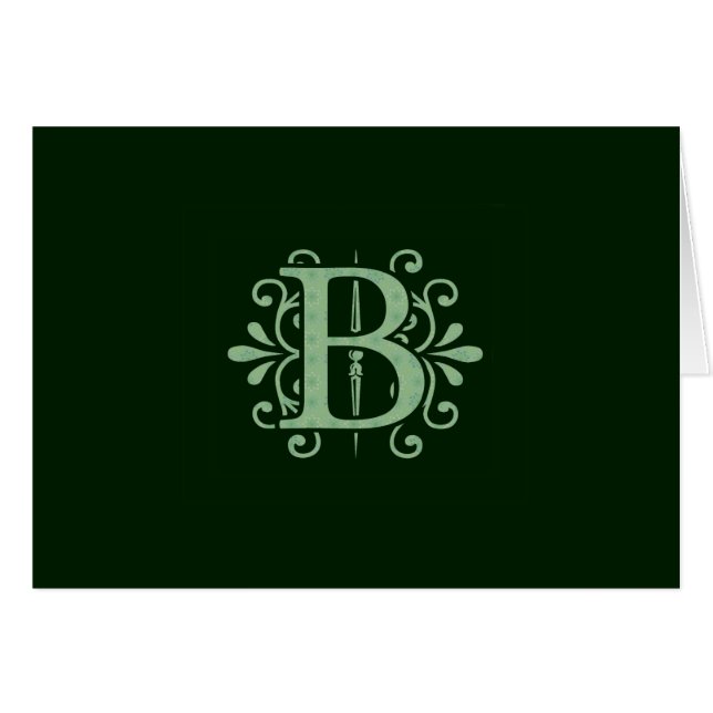 Alfabet letters - letter B - groen (Voorkant Horizontaal)