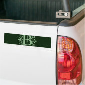 Alfabet letters - letter B - groen Bumpersticker (Op Truck)