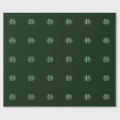 Alfabet letters - letter B - groen Cadeaupapier (Vlak)