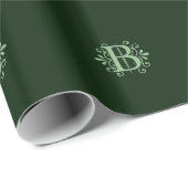 Alfabet letters - letter B - groen Cadeaupapier (Rol Hoek)