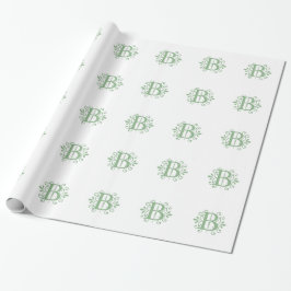 Alfabet letters - letter B - wit Cadeaupapier