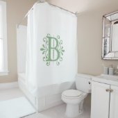 Alfabet letters - letter B - wit Douchegordijn (In situ)