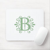 Alfabet letters - letter B - wit Muismat (Met muis)
