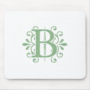 Alfabet letters - letter B - wit Muismat