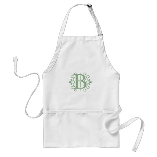 Alfabet letters - letter B - wit Standaard Schort (Voorkant)