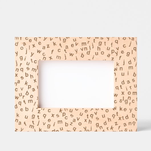 Alfabet letters ontwerp gegraveerde Lijsten Lijstjes (Voorkant)