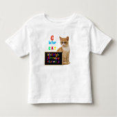 Alfabet Letters Spelling C is voor katten Kinder Shirts (Voorkant)