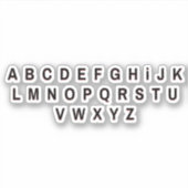 Alfabet Letters Stickers (Voorkant)