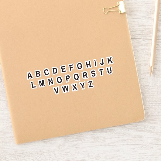 Alfabet Letters Stickers (Notitieboek)