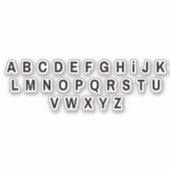 Alfabet Letters Stickers (Voorkant)