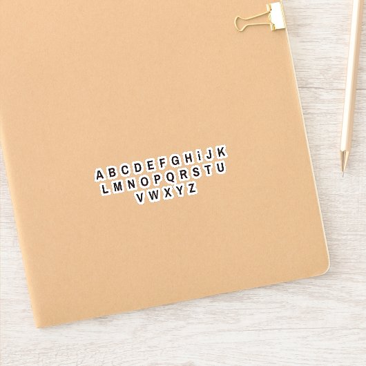 Alfabet Letters Stickers (Notitieboek)