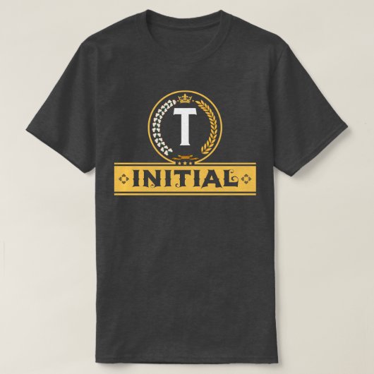 alfabet letters T T-shirt (Design voorkant)