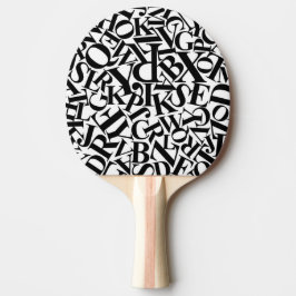 Alfabet Letters Tafeltennisbatje