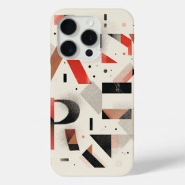 Alfabet letters uit elkaar genomen met stippen en  iPhone 15 pro case