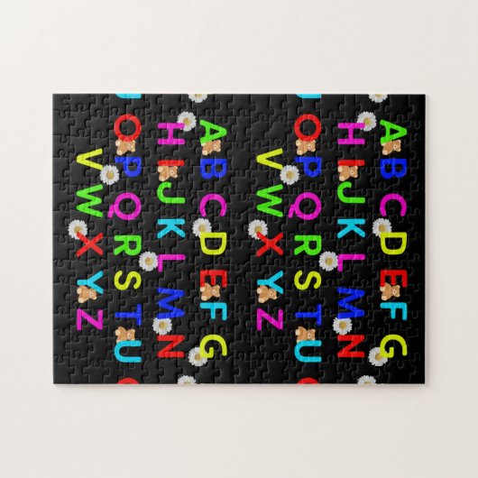 Alfabet Letters van ABC Legpuzzel (Horizontaal)