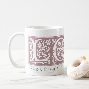alfabet liefde oma monogram koffiemok
