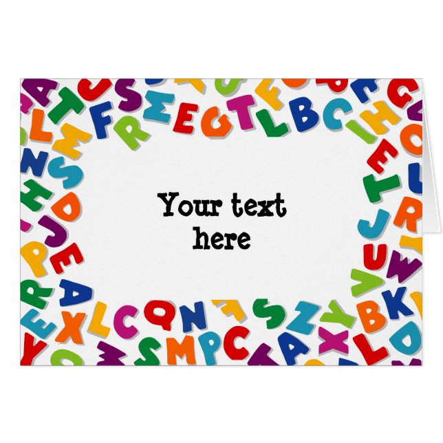 Alfabet Lijst (Voorkant Horizontaal)