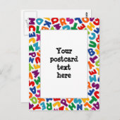 Alfabet Lijst Briefkaart (Voorkant / Achterkant)