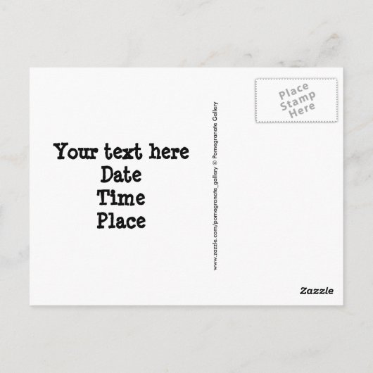 Alfabet Lijst Briefkaart (Achterkant)