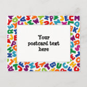 Alfabet Lijst Briefkaart (Voorkant)