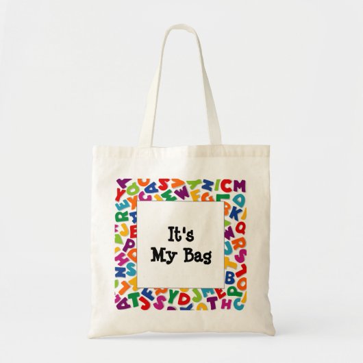 Alfabet Lijst Tote Bag (Voorkant)