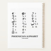 Alfabet Linguistics Phoenicia Planner (Achterkant)