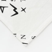 Alfabet Linguistics-taalsymbolen voor Phoenicisch  Fleece Deken (Hoek)