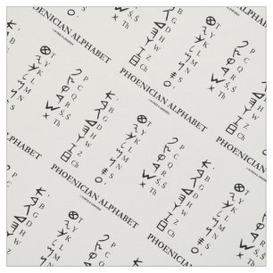 Alfabet Linguistics-taalsymbolen voor Phoenicisch  Stof