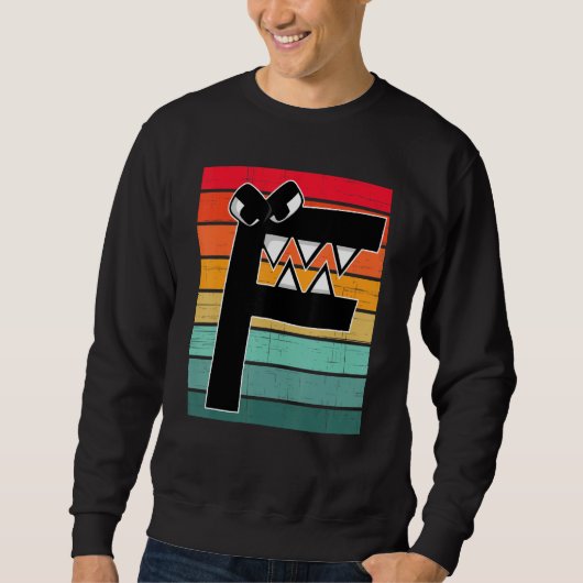 Alfabet Lore f Retro Sunset Kostuum Voor Jongens D Trui (Voorkant)