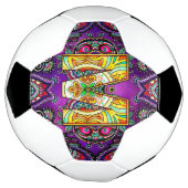 Alfabet M mandala Voetbal (Gedraaid)