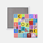Alfabet Magneet (Voorkant / Achterkant)