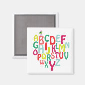 Alfabet Magneet (Voorkant / Achterkant)