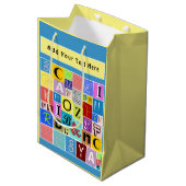Alfabet Medium Cadeauzakje (Voorkant Gekanteld)