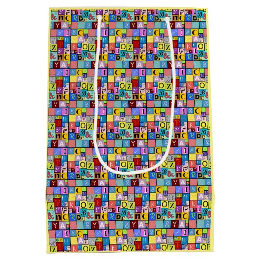 Alfabet Medium Cadeauzakje (Achterkant)