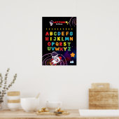 Alfabet met de buitenruimte poster (Keuken)