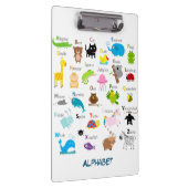 Alfabet met dierlijke afbeeldingen en letters klembord (Rechts)