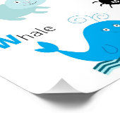 Alfabet met dierlijke afbeeldingen en letters poster (Hoek)