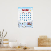 Alfabet met kerst poster (Keuken)
