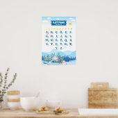 Alfabet met Winter Poster (Keuken)