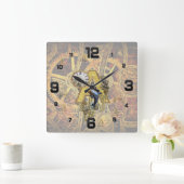 Alfabet, Monogram A Vierkante Klok (Huis)