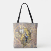 Alfabet-monogram hoofdletter A Tote Bag (Achterkant)