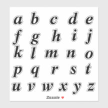 Alfabet Monogram Letters Initiaal
