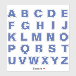 Alfabet Monogram Letters Initiaal Sticker