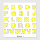 Alfabet Monogram Letters Initiaal Sticker (Vel)