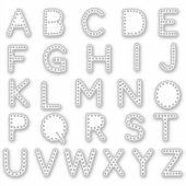 Alfabet Monogram Letters Initiaal Sticker (Voorkant)