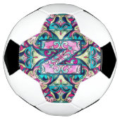Alfabet N mandala Voetbal (Gedraaid)