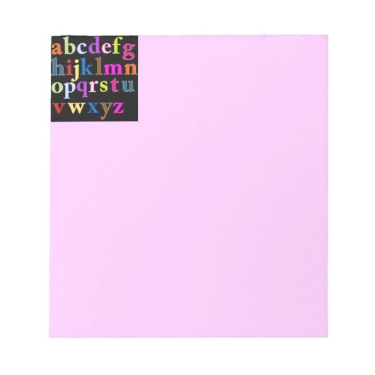Alfabet Notitieblok (Voorkant)